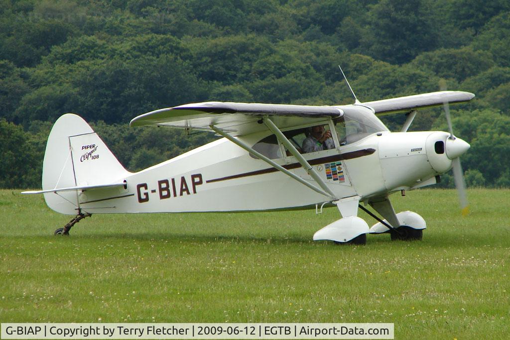 G-BIAP, 1950 Piper PA-16 Clipper Clipper C/N 16-732, Visitor to 2009 AeroExpo at Wycombe Air Park