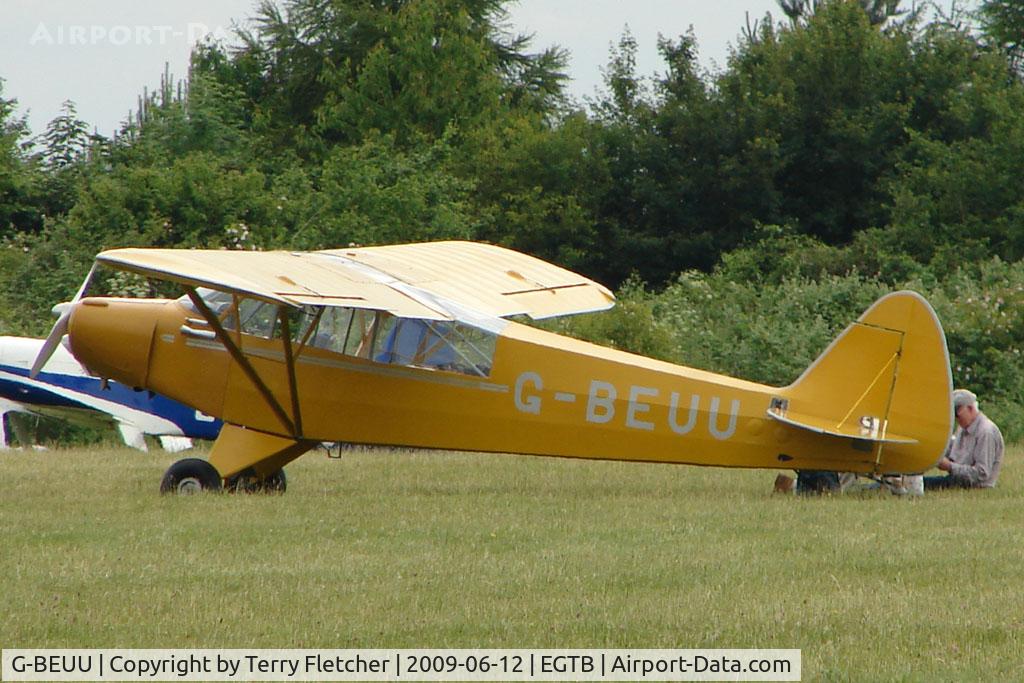 G-BEUU, 1951 Piper L-18C Super Cub (PA-18-95) C/N 18-1551, Visitor to 2009 AeroExpo at Wycombe Air Park