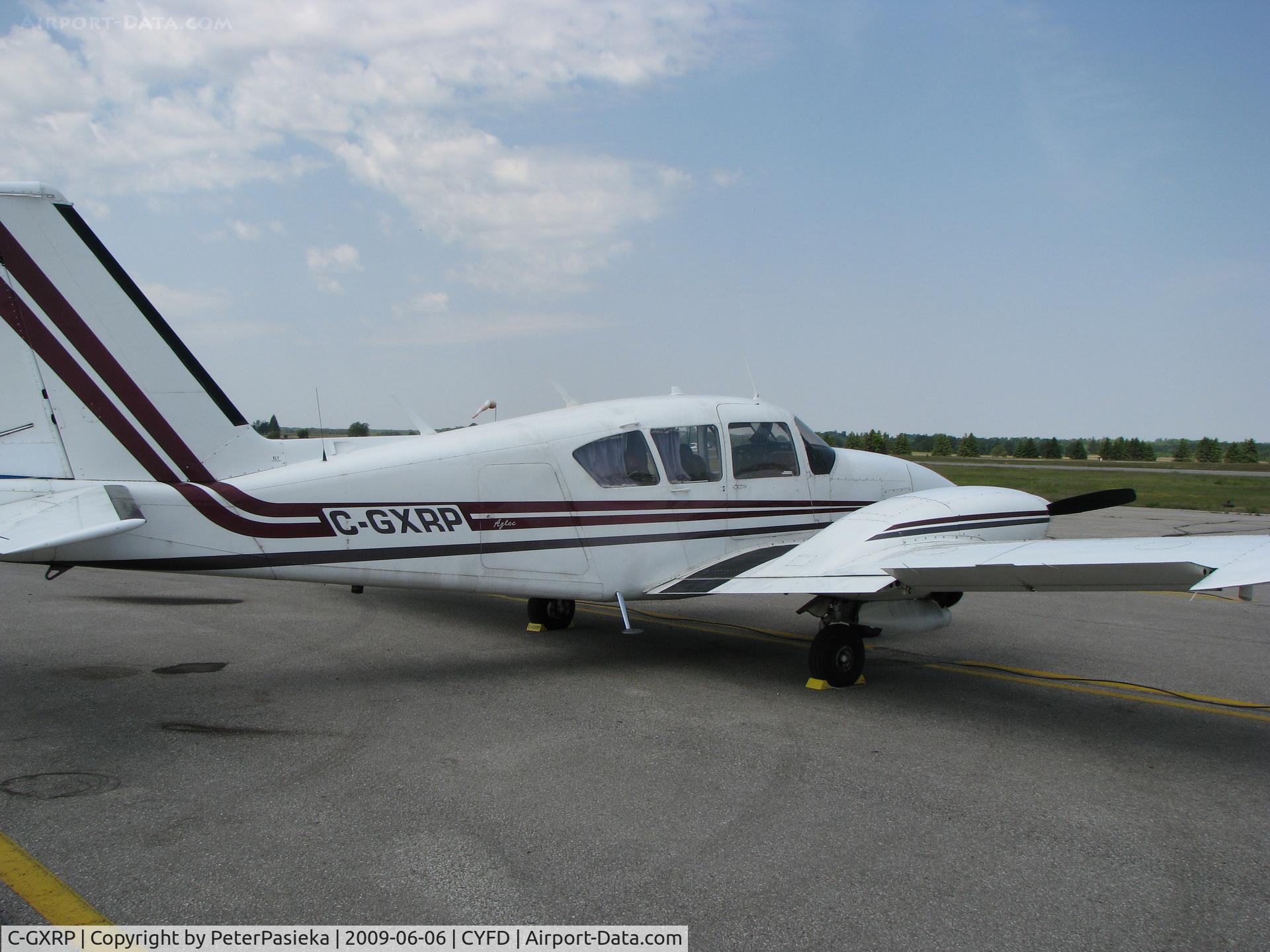 C-GXRP, 1973 Piper PA-23-250 Aztec E C/N 27-7305153, @ Brantford Airport