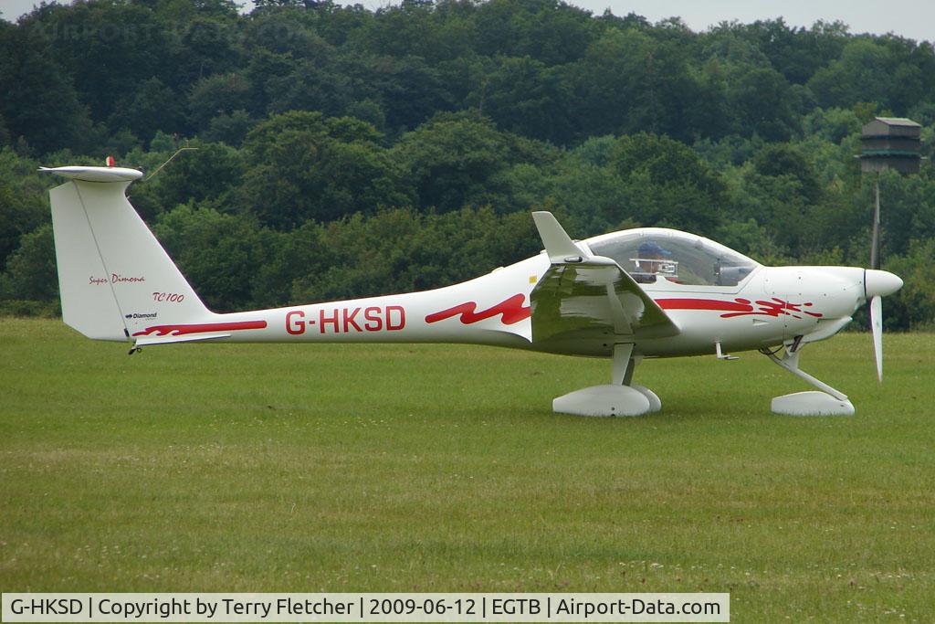 G-HKSD, 2003 Diamond HK-36TC Super Dimona C/N 36714, Visitor to 2009 AeroExpo at Wycombe Air Park