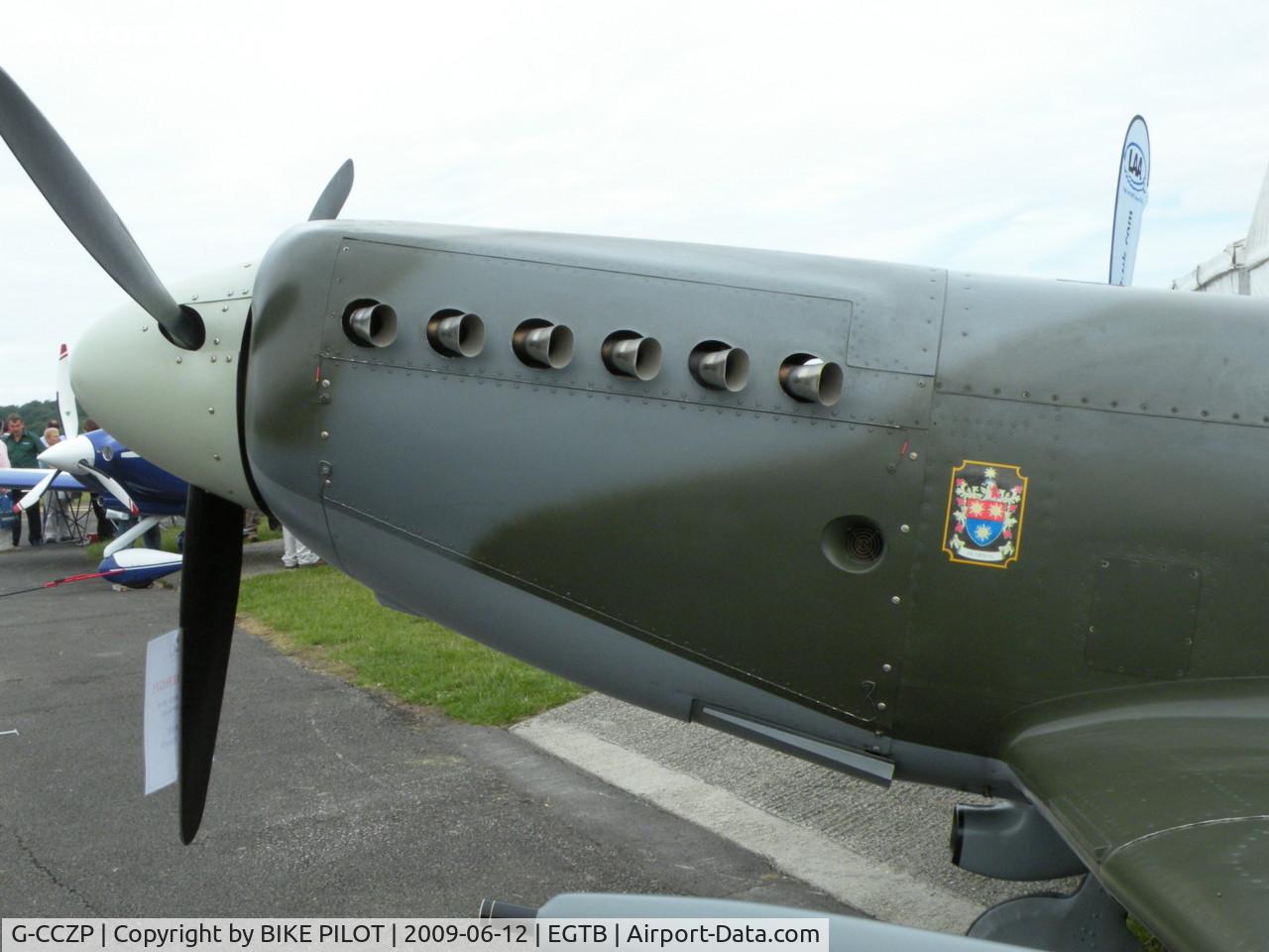 G-CCZP, 2005 Supermarine Aircraft Spitfire Mk.26 C/N PFA 324-14062, AEROEXPO LONDON 2009