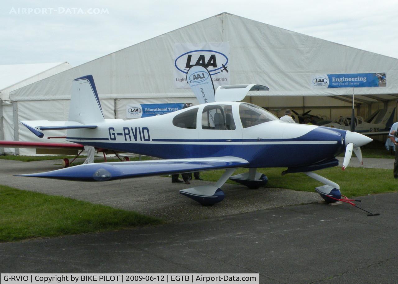 G-RVIO, 2006 Vans RV-10 C/N PFA 339-14547, AEROEXPO LONDON 2009