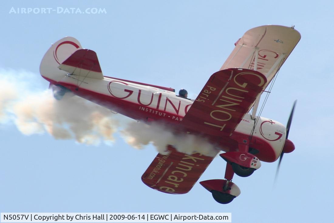 N5057V, 1942 Boeing A75N1(PT17) C/N 75-5598, Team Guinot Boeing Stearman displaying at the Cosford Air Show