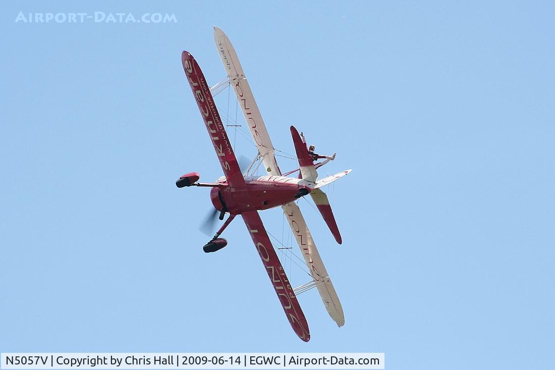N5057V, 1942 Boeing A75N1(PT17) C/N 75-5598, Team Guinot Boeing Stearman displaying at the Cosford Air Show