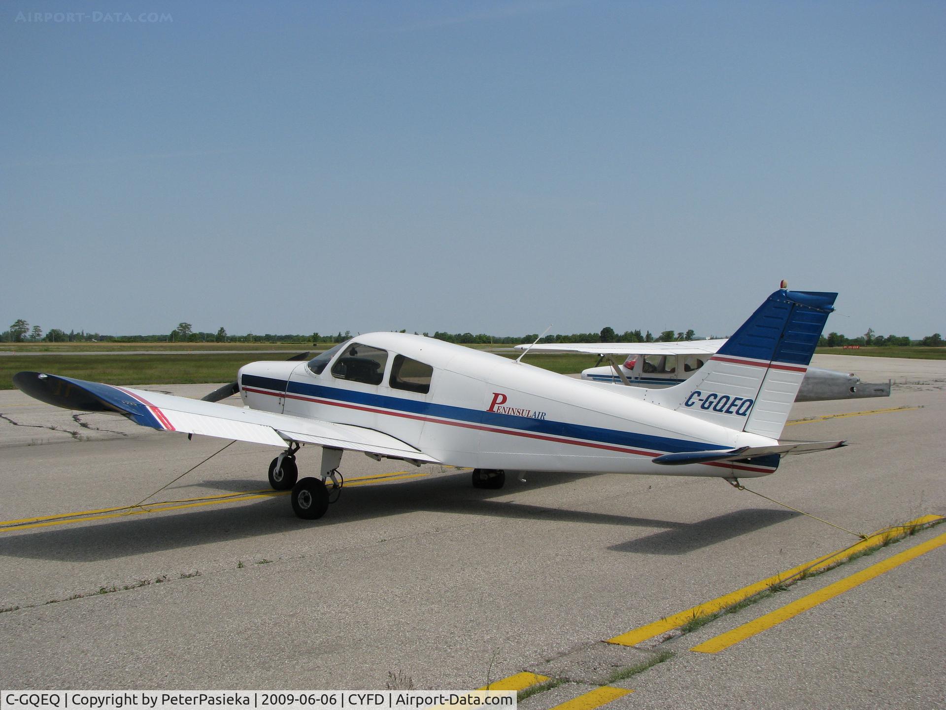 C-GQEQ, 1976 Piper PA-28-140 Cherokee Cruiser C/N 28-7725061, @ Brantford Airport