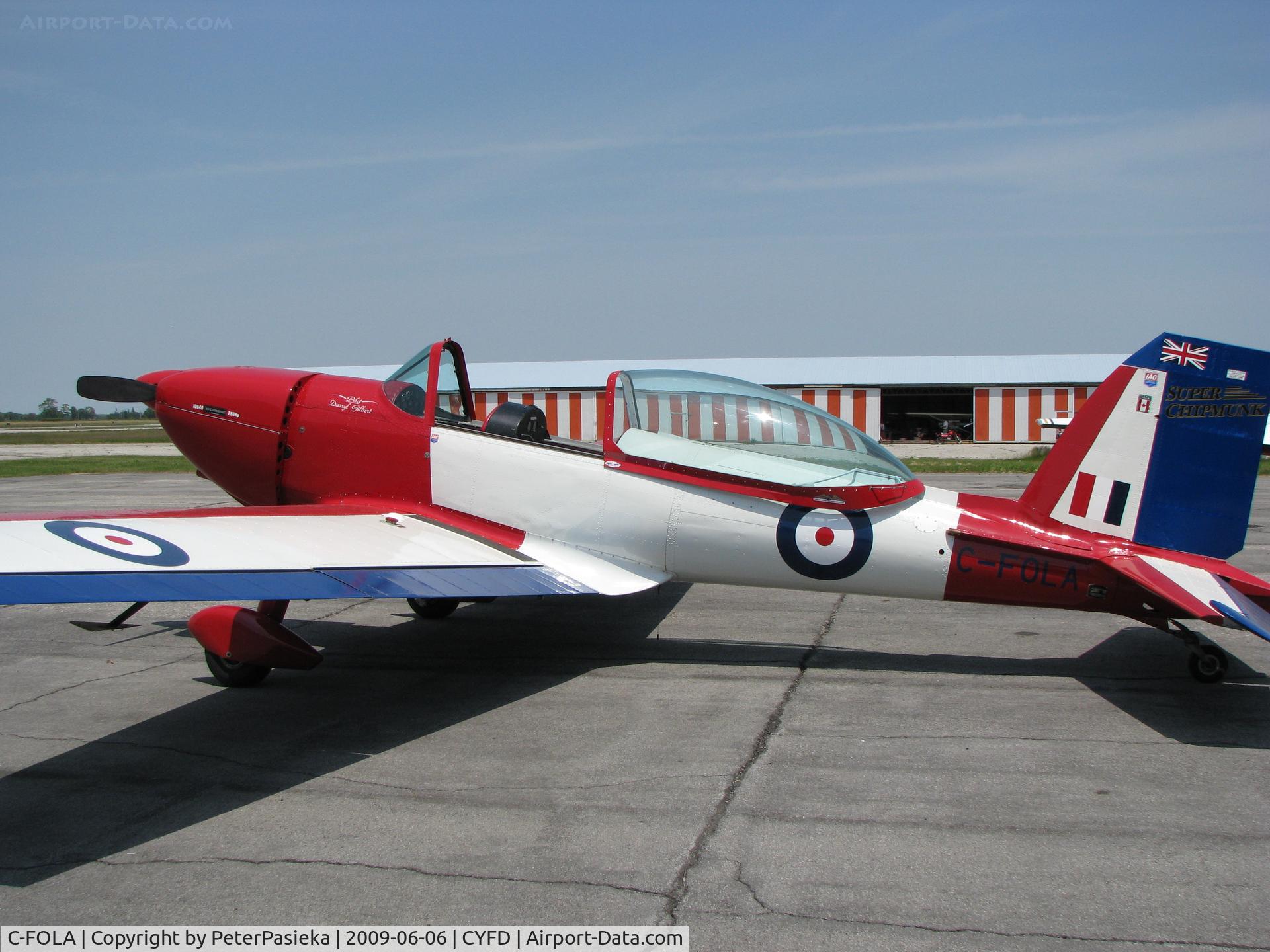 C-FOLA, 2007 De Havilland Gilbert Super Chipmunk C/N 9009, @ Brantford Airport