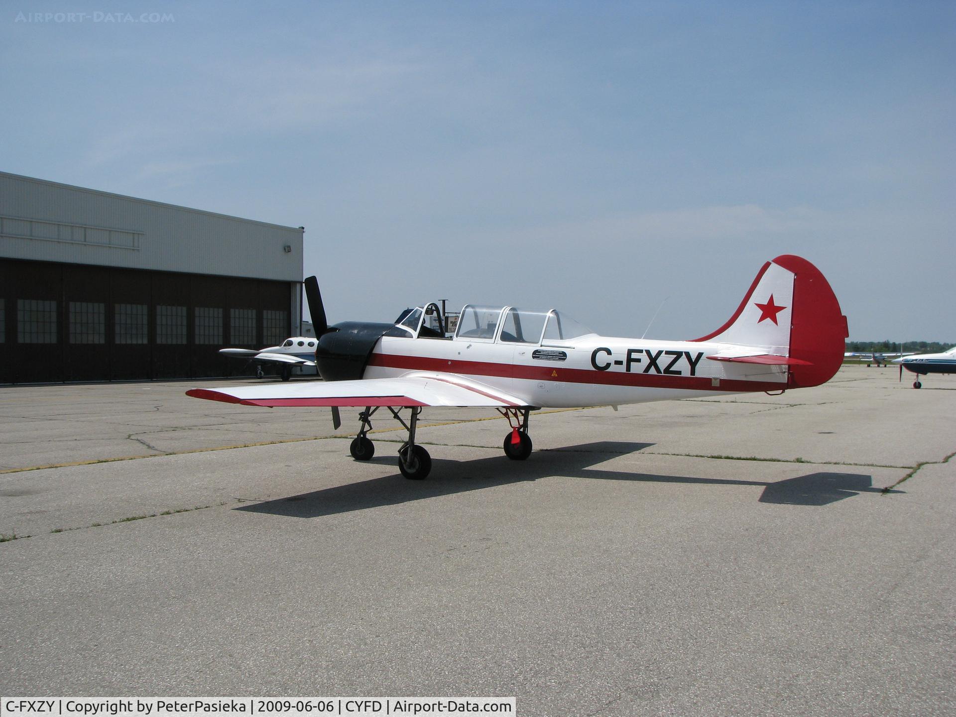 C-FXZY, 1983 Yakovlev Yak-52 C/N 3504, @ Brantford Airport
