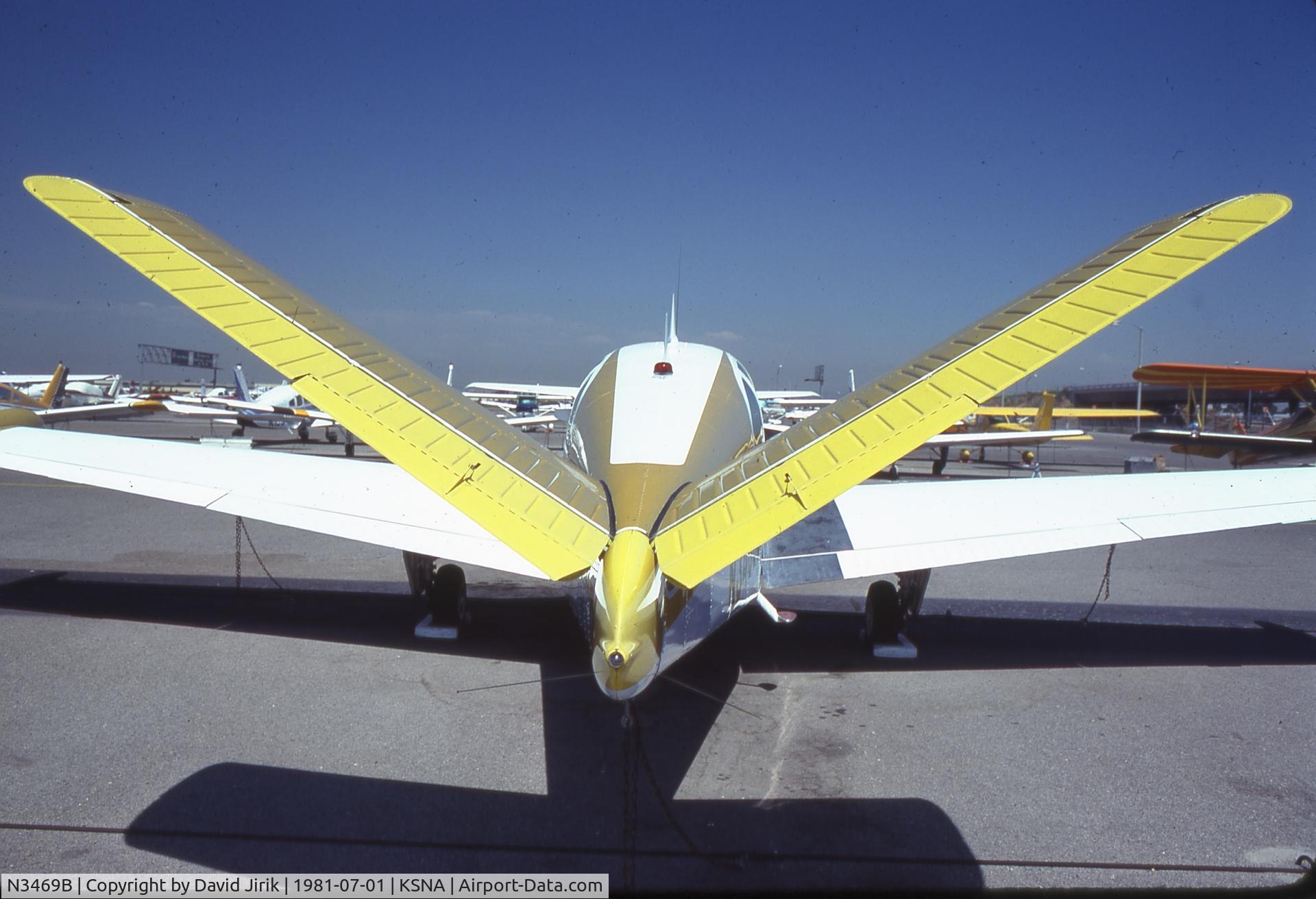N3469B, Beech D35 C/N D-3695, I was a partial owner in the '80's. 3469B crashed in ID in '98 and was destroyed
