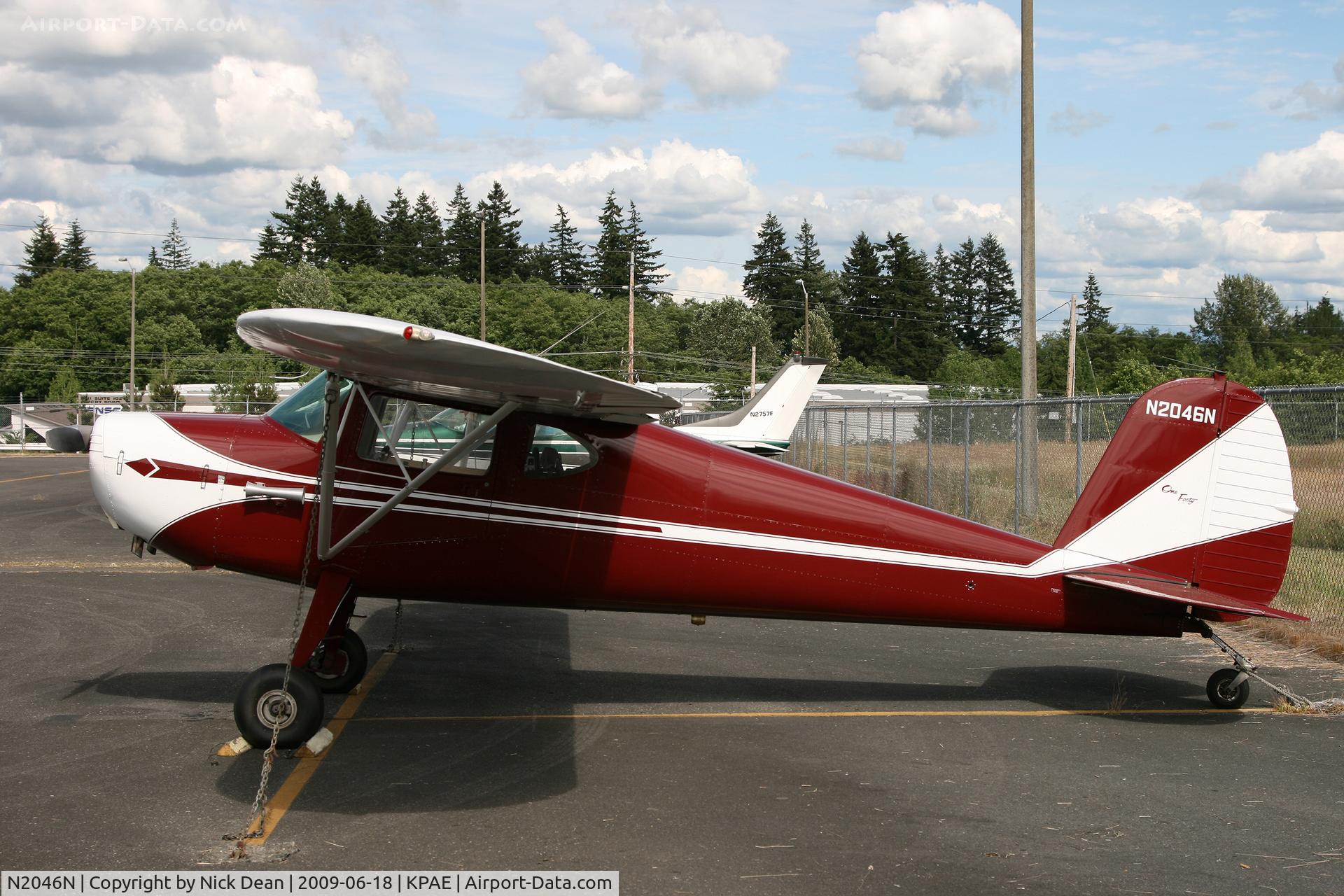 N2046N, 1947 Cessna 140 C/N 12282, KPAE