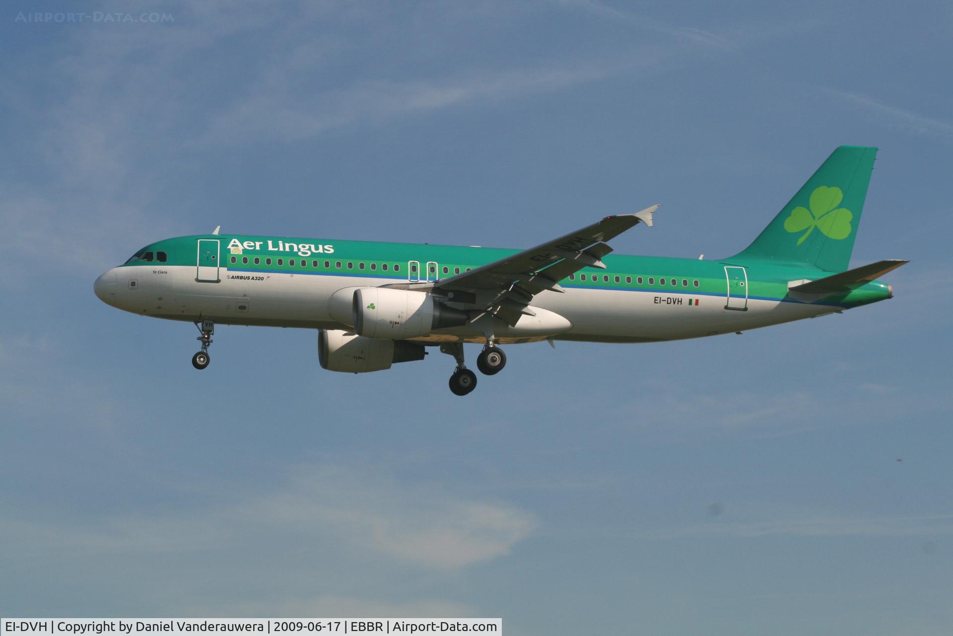 EI-DVH, 2007 Airbus A320-214 C/N 3345, arrival of flight EI630 to rwy 25L