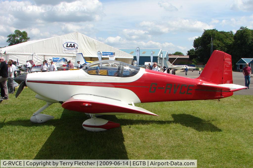 G-RVCE, 2001 Vans RV-6A C/N PFA 181-13372, exhibited at 2009 AeroExpo at Wycombe Air Park