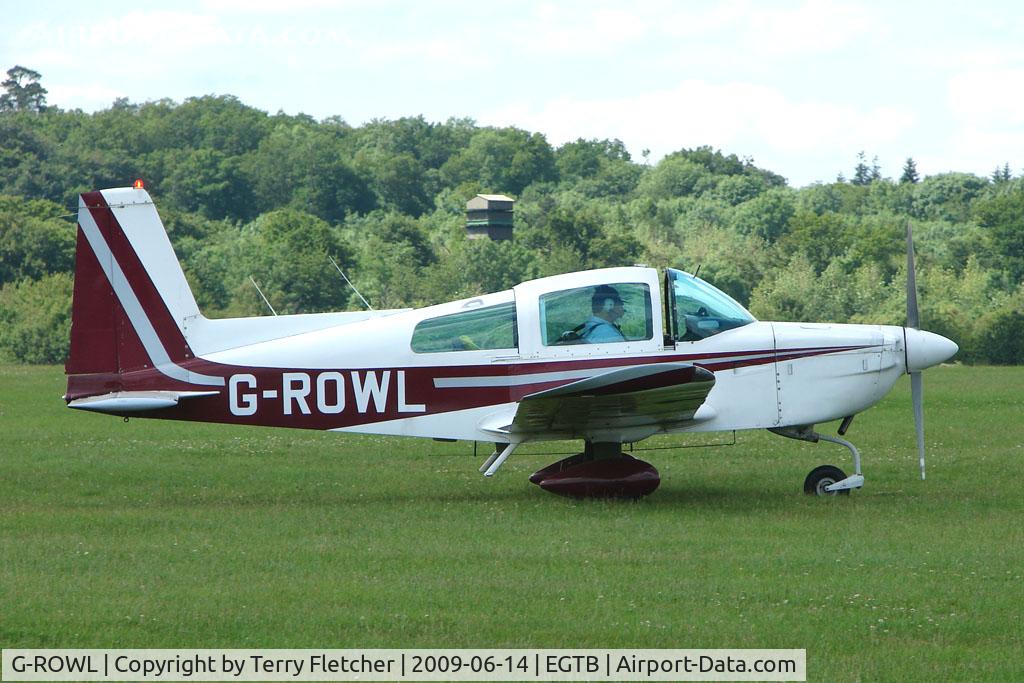 G-ROWL, 1977 Grumman American AA-5B Tiger C/N AA5B-0595, Visitor to 2009 AeroExpo at Wycombe Air Park