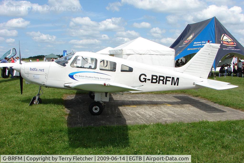 G-BRFM, 1979 Piper PA-28-161 C/N 287916279, exhibited at 2009 AeroExpo at Wycombe Air Park