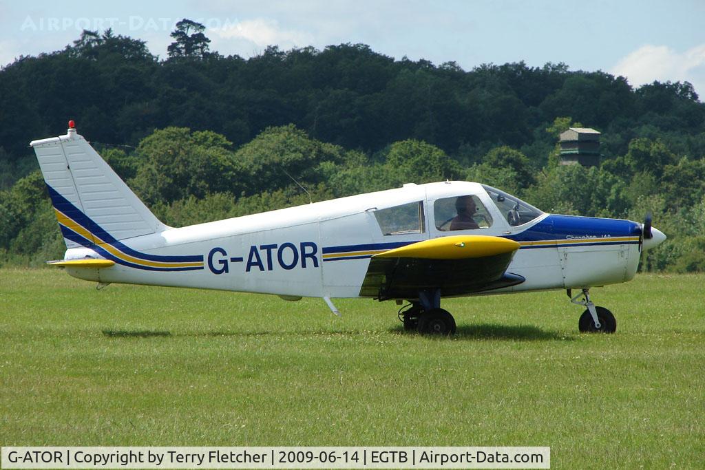 G-ATOR, 1966 Piper PA-28-140 Cherokee C/N 28-21696, Visitor to 2009 AeroExpo at Wycombe Air Park