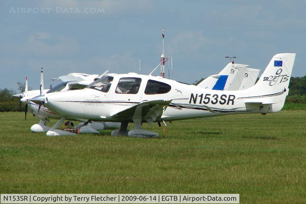 N153SR, 2006 Cirrus SR22 GTS C/N 1962, Visitor to 2009 AeroExpo at Wycombe Air Park