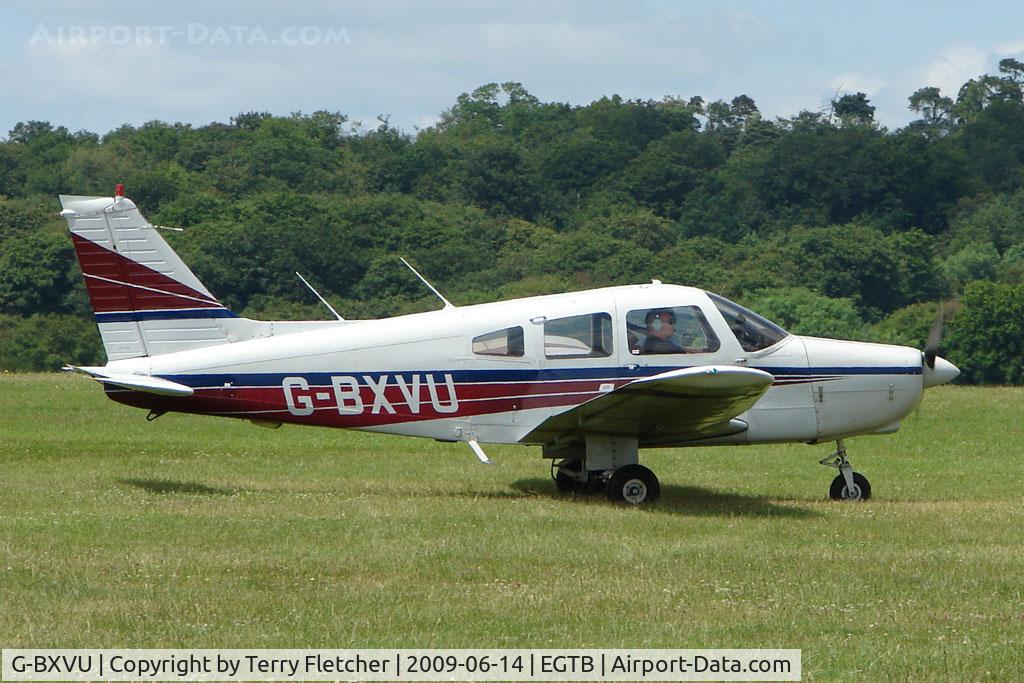 G-BXVU, 1977 Piper PA-28-161 Cherokee Warrior II C/N 28-7816063, Visitor to 2009 AeroExpo at Wycombe Air Park