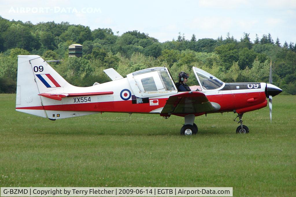 G-BZMD, 1973 Scottish Aviation Bulldog T.1 C/N BH120/247, XX534 Bulldog - Visitor to 2009 AeroExpo at Wycombe Air Park