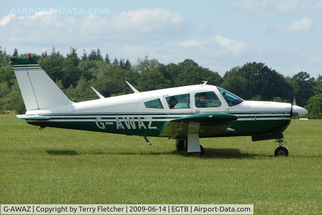 G-AWAZ, 1968 Piper PA-28R-180 Cherokee Arrow C/N 28R-30512, Visitor to 2009 AeroExpo at Wycombe Air Park