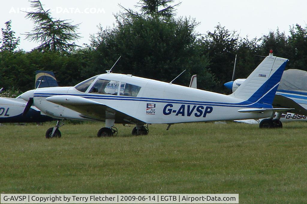 G-AVSP, 1967 Piper PA-28-180 Cherokee C/N 28-3952, Visitor to 2009 AeroExpo at Wycombe Air Park