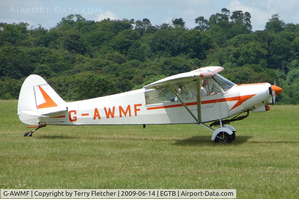 G-AWMF, 1968 Piper PA-18-150 Super Cub C/N 18-8674, Visitor to 2009 AeroExpo at Wycombe Air Park