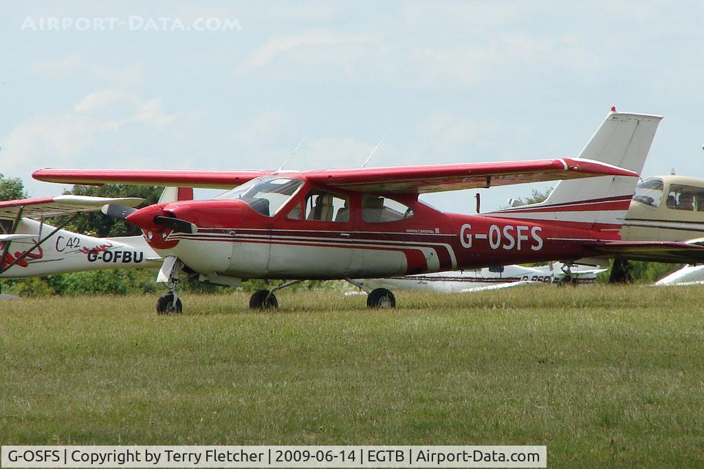 G-OSFS, 1973 Reims F177RG Cardinal RG C/N 177RG0082, Visitor to 2009 AeroExpo at Wycombe Air Park