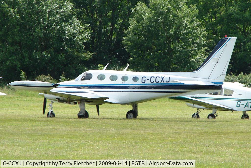 G-CCXJ, 1980 Cessna 340A C/N 340A0912, Visitor to 2009 AeroExpo at Wycombe Air Park