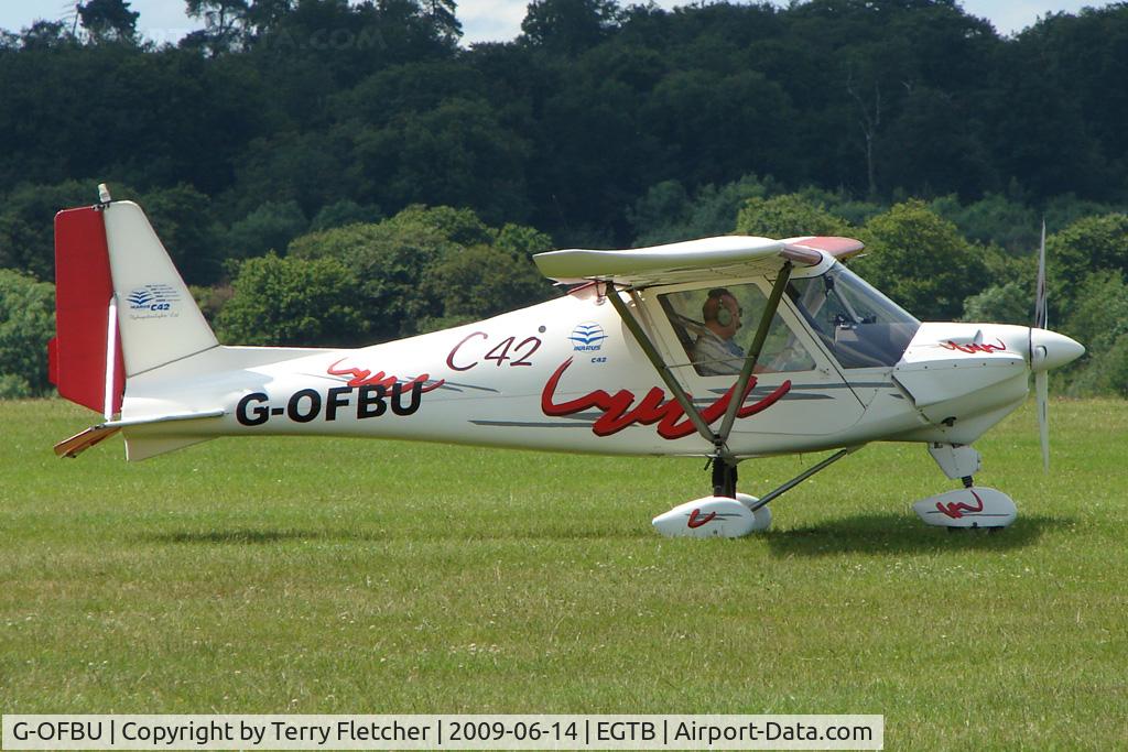 G-OFBU, 2001 Comco Ikarus C42 FB UK C/N PFA 322-13653, Visitor to 2009 AeroExpo at Wycombe Air Park