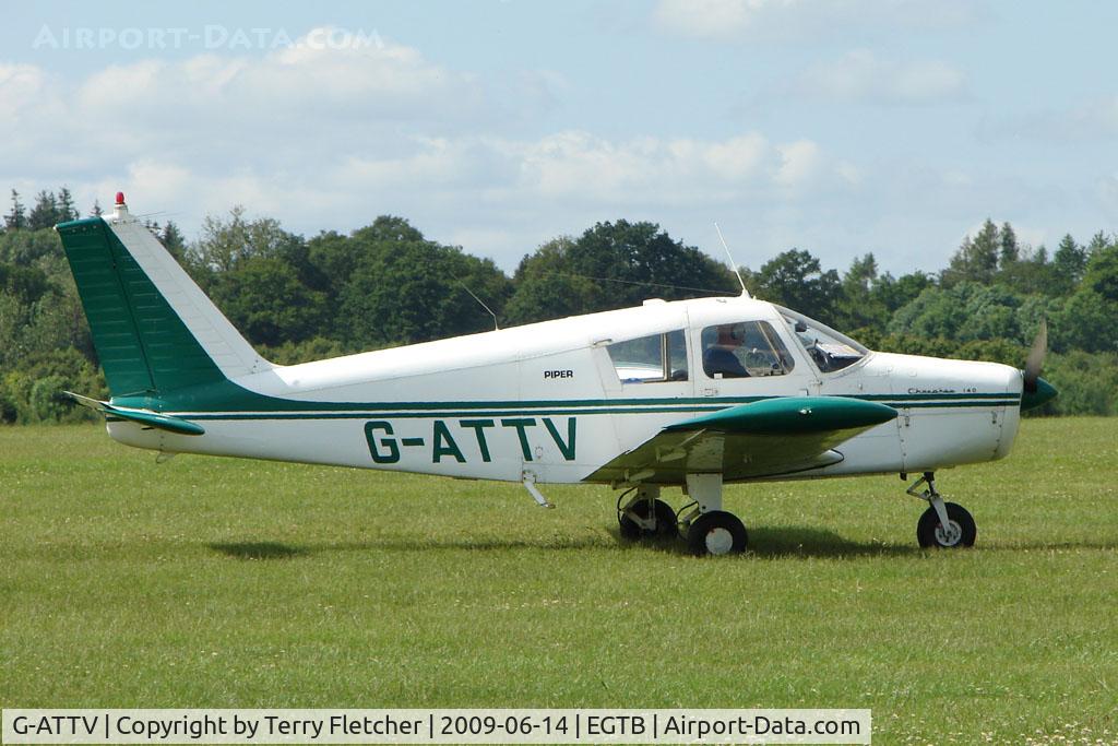 G-ATTV, 1966 Piper PA-28-140 Cherokee C/N 28-21991, Visitor to 2009 AeroExpo at Wycombe Air Park