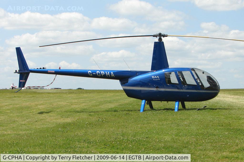G-CPHA, 2008 Robinson R44 Raven II C/N 12641, Visitor to 2009 AeroExpo at Wycombe Air Park