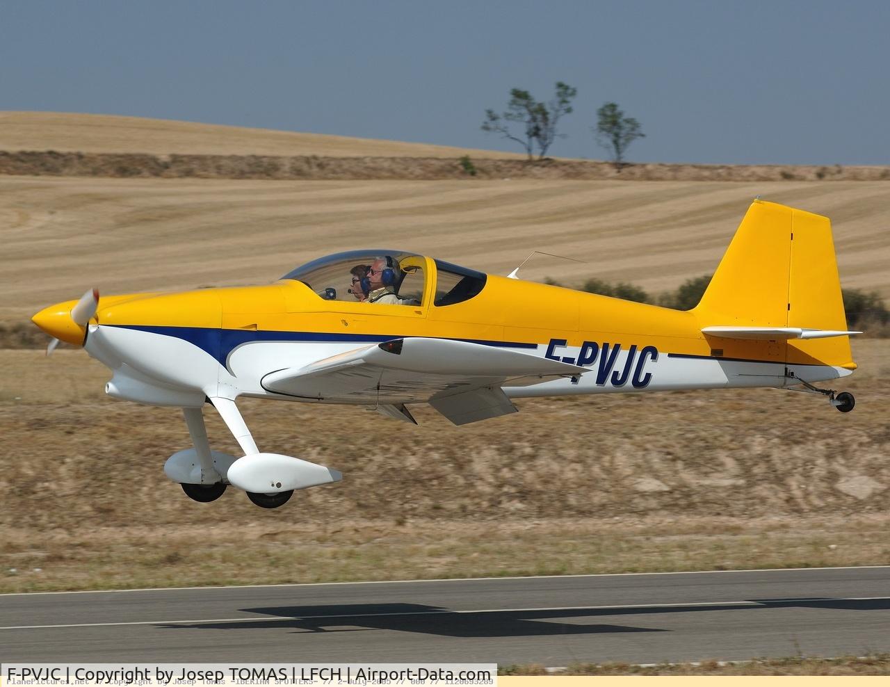 F-PVJC, Vans RV-6 C/N 24287, spot  anding in Spain