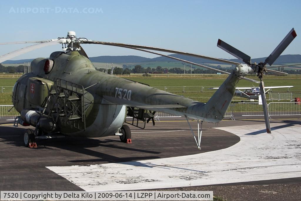 7520, Mil Mi-8PPA Hip C/N 9787520, Slovak Air Museum Mi-8PPA Hip K  The special helicopter of electronic warfare.