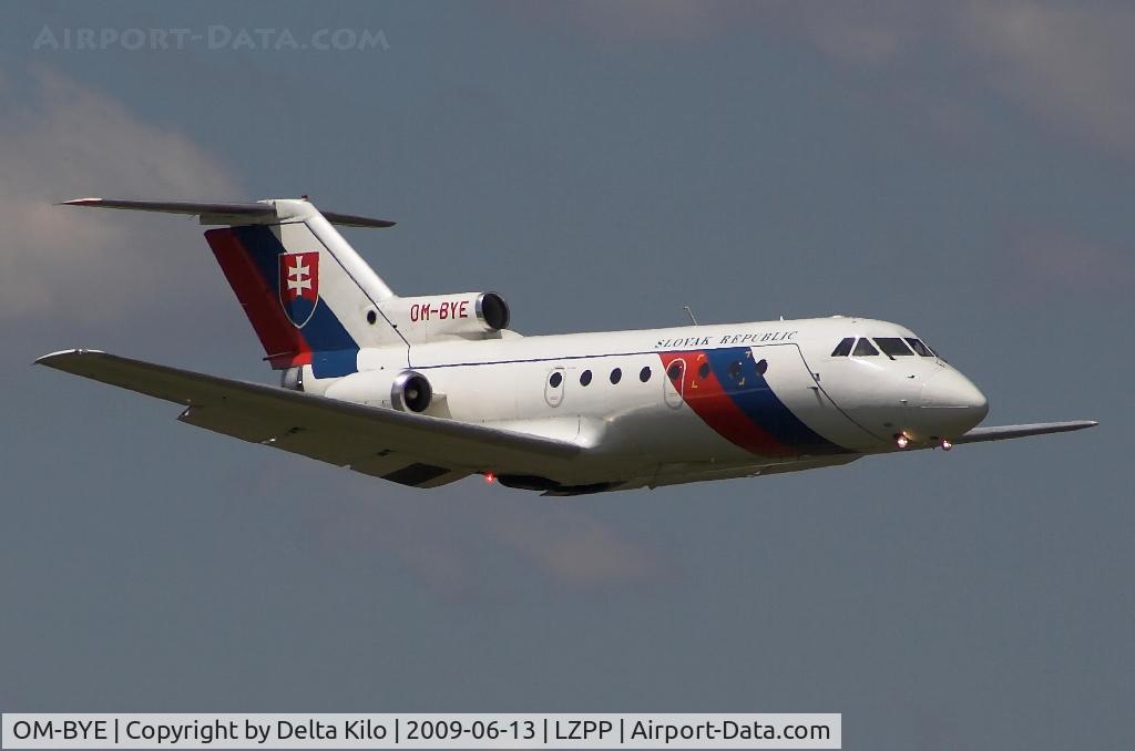 OM-BYE, 1974 Yakovlev Yak-40 C/N 9440338, Slovakia Government   Yakovlev Yak-40