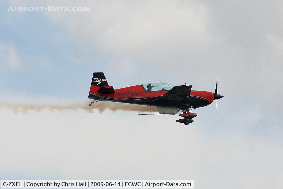 G-ZXEL, 2006 Extra EA-300L C/N 1224, The Blades aerobatic team at the Cosford Air Show