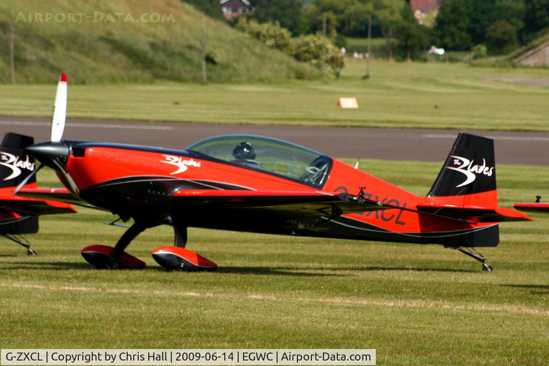 G-ZXCL, 2006 Extra EA-300L C/N 1223, The Blades aerobatic team at the Cosford Air Show