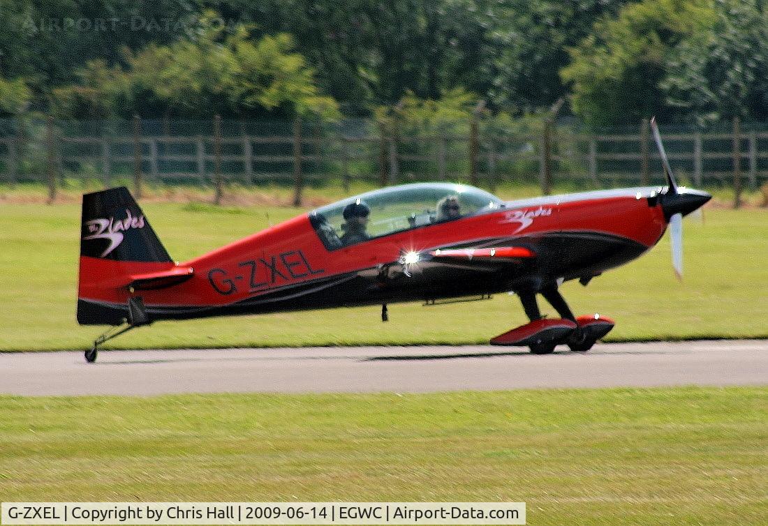 G-ZXEL, 2006 Extra EA-300L C/N 1224, The Blades aerobatic team at the Cosford Air Show