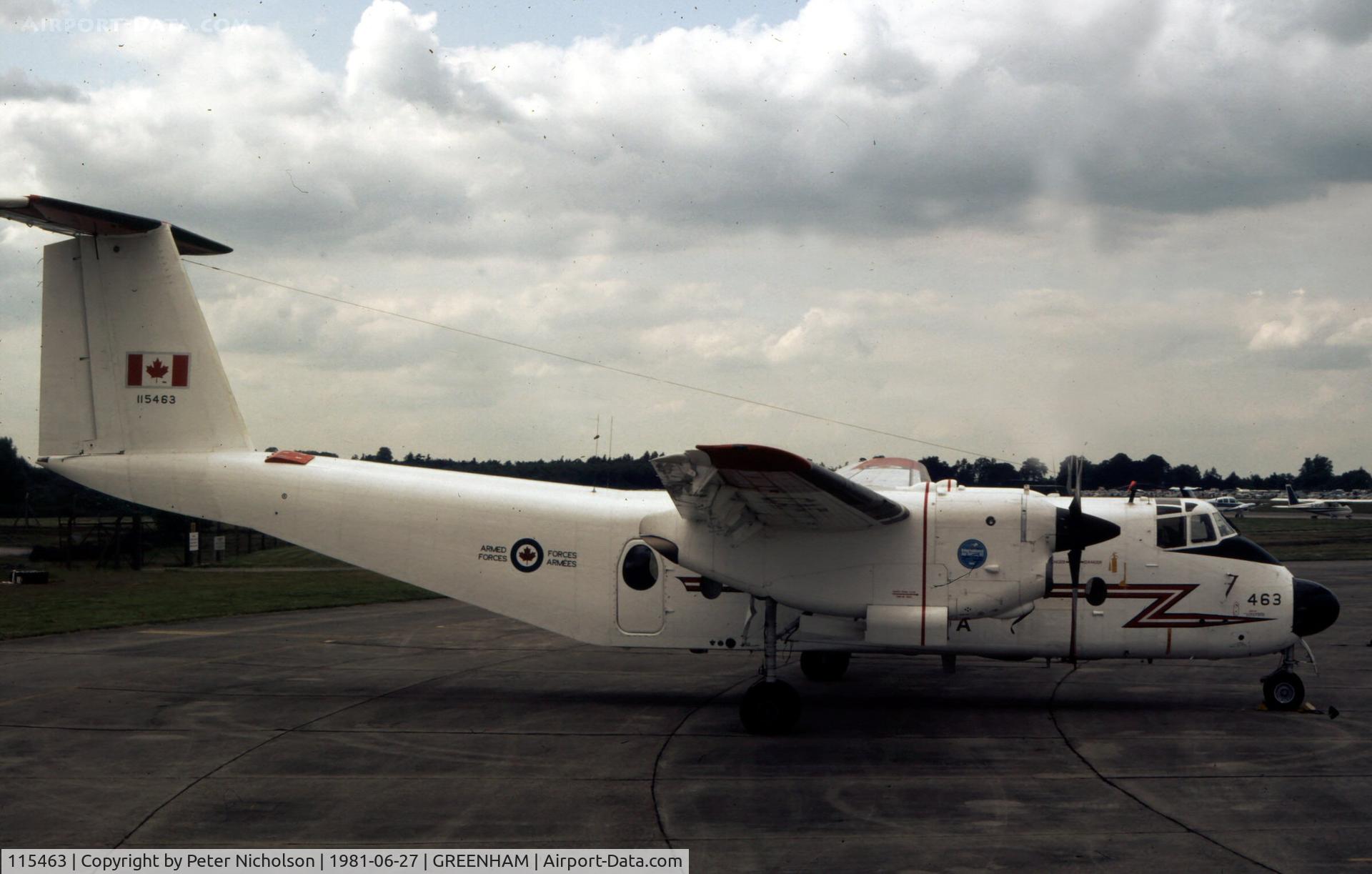 115463, 1968 De Havilland Canada CC-115 Buffalo C/N 21, Another view of the 424 Squadron CC-115 on display at the 1981 Intnl Air Tattoo at RAF Greenham Common.