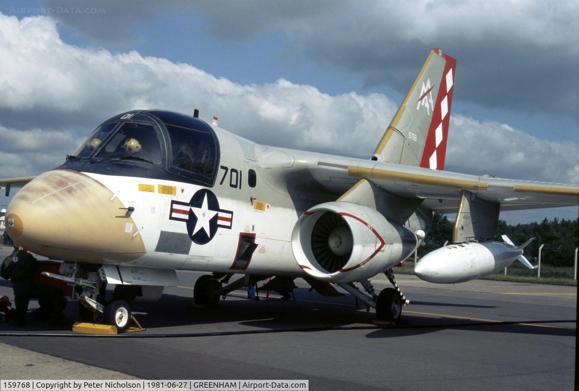 159768, Lockheed S-3A Viking C/N 394A-1097, Another view of the VS-30 S-3A Viking on display at the 1981 Intnl Air Tattoo at RAF Greenham.