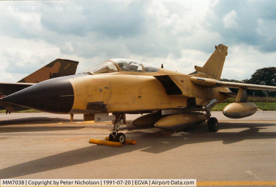 MM7038, Panavia Tornado IDS C/N 338/IS037/5047, Another view of the 36 Stormo Tornado IDS at the 1991 Intnl Air Tattoo at RAF Fairford.