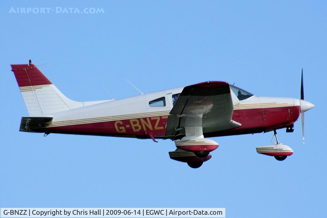 G-BNZZ, 1982 Piper PA-28-161 Cherokee Warrior II C/N 28-8216184, visitor from Wellesbourne Mountford at the Cosford Air Show