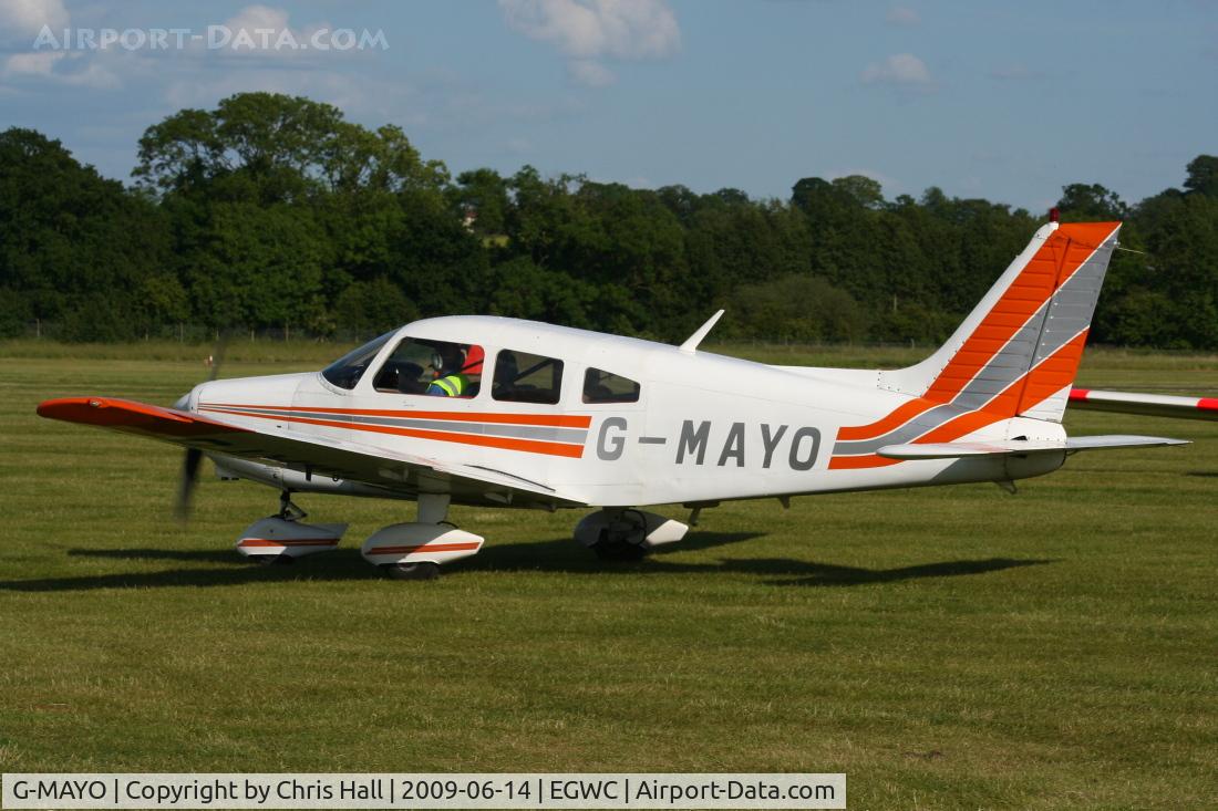 G-MAYO, 1977 Piper PA-28-161 Cherokee Warrior II C/N 28-7716278, visitor from Blackpool at the Cosford Air Show
