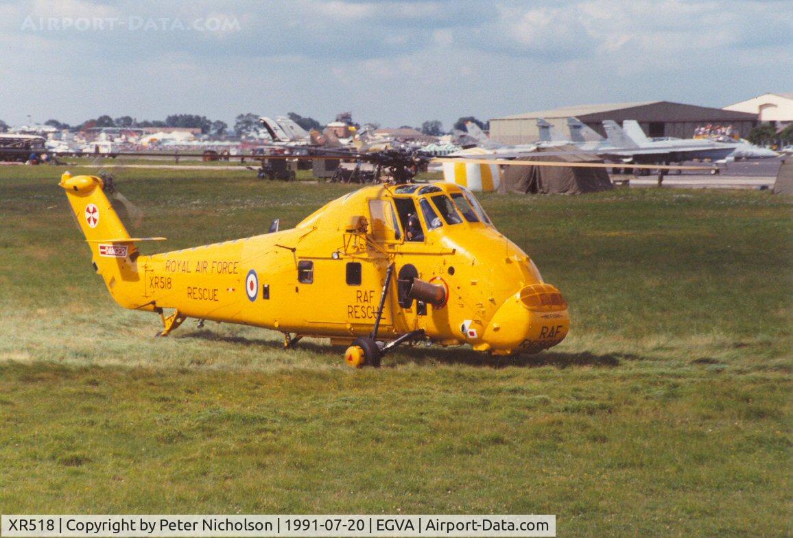 XR518, 1964 Westland Wessex HC.2 C/N WA140, Wessex HC.2 of 22 Squadron at the 1991 Intnl Air Tattoo at RAF Fairford.