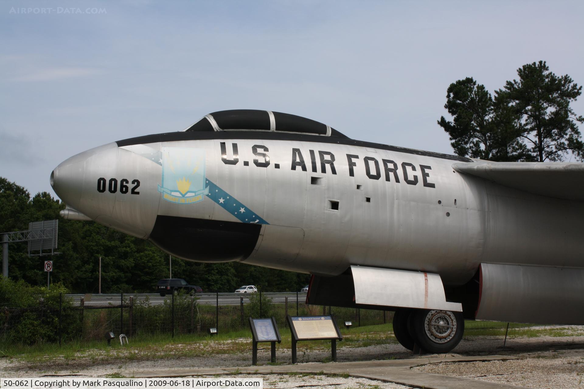 50-062, 1952 Boeing NTB-47B Stratojet C/N 450077, Boeing B-47B