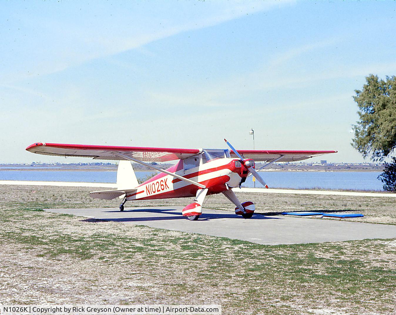 N1026K, 1946 Luscombe 8A C/N 3753, Luscombe N1026K circa 1977