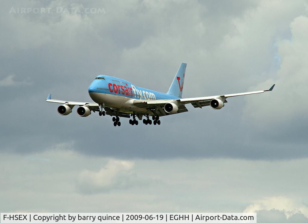 F-HSEX, 1993 Boeing 747-422 C/N 26878, ON TRACK FOR R/W 26