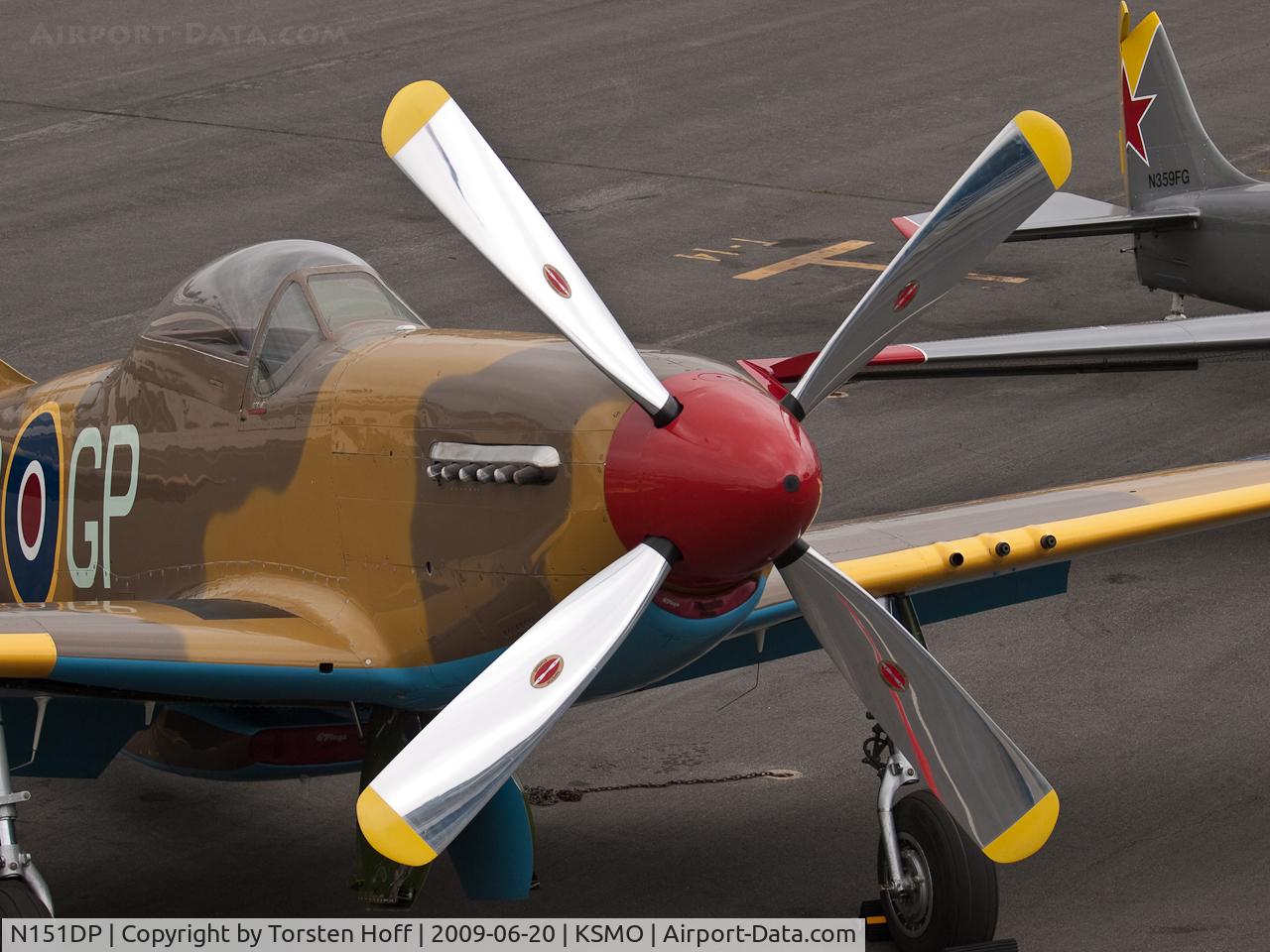 N151DP, 1944 North American P-51C Mustang C/N 111-28888, N151DP parked at KSMO