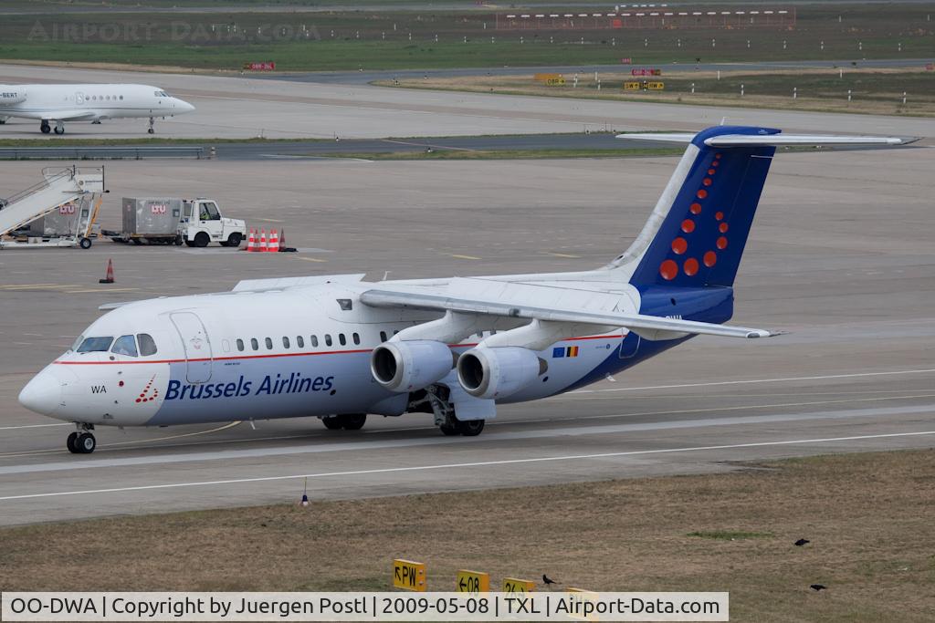 OO-DWA, 1997 British Aerospace Avro 146-RJ100 C/N E3308, Avro RJ100