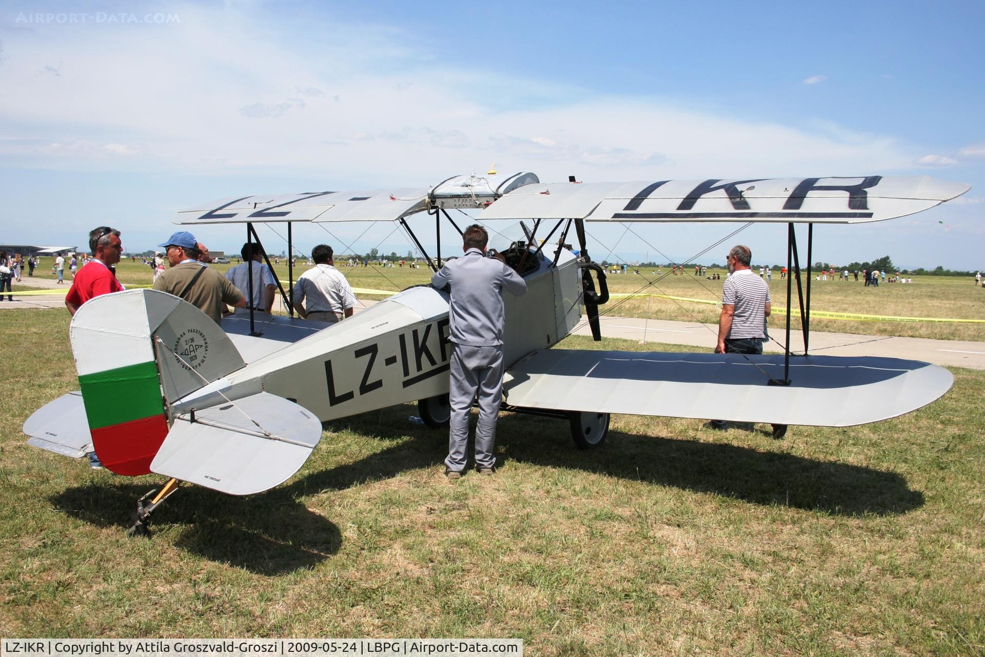 LZ-IKR, 1928 Dar Dar-1A C/N 36, BIAF 09 Bulgaria Plovdiv (Krumovo) LBPG Graf Ignatievo Military Air Base - Used by Aeroplane School for primary pilot training. Later used as glider tugs for Civil Air Service.