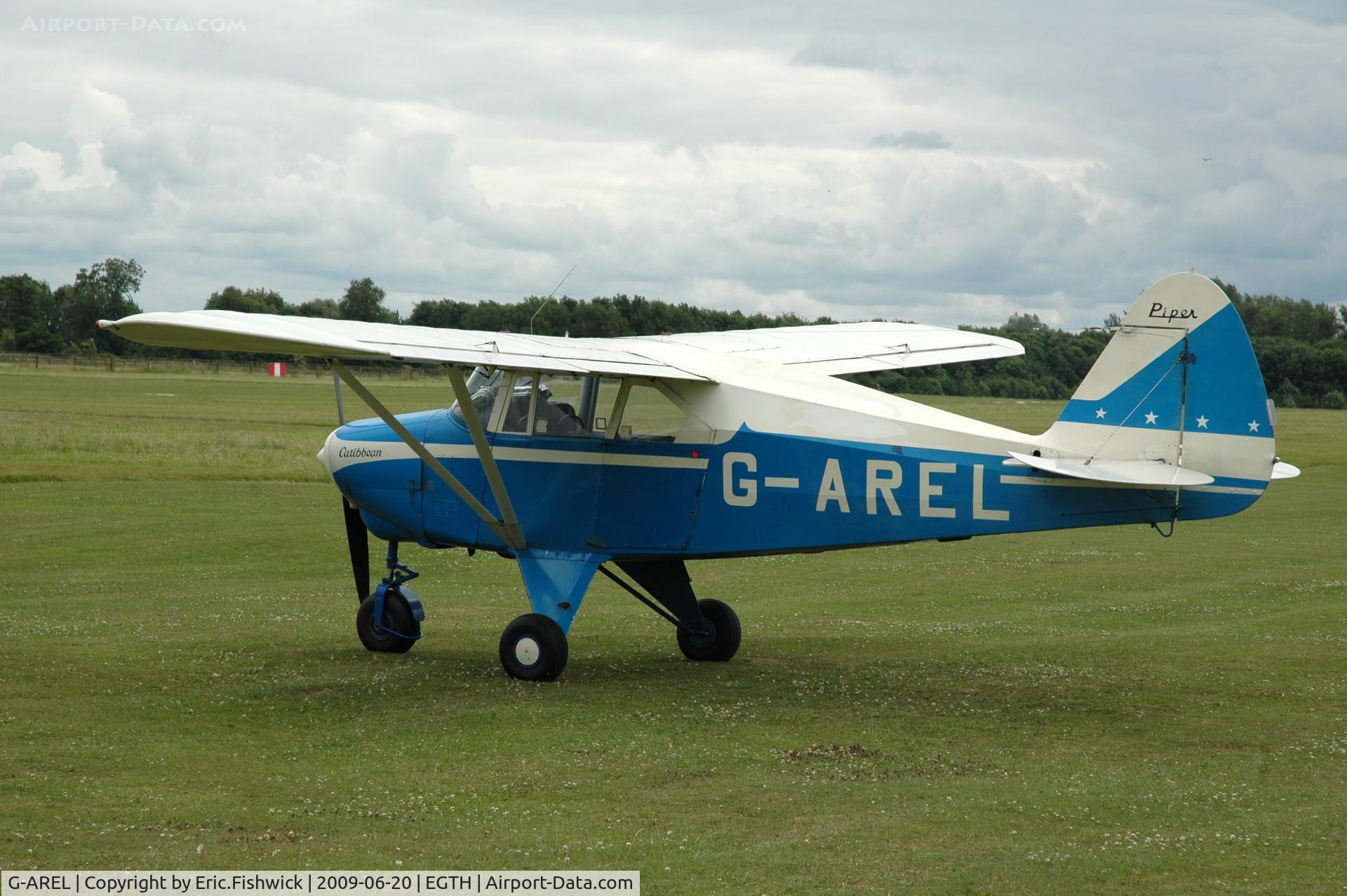 G-AREL, 1960 Piper PA-22-150 Caribbean C/N 22-7284, G-AREL at Shuttleworth Collection Evening Air Display
