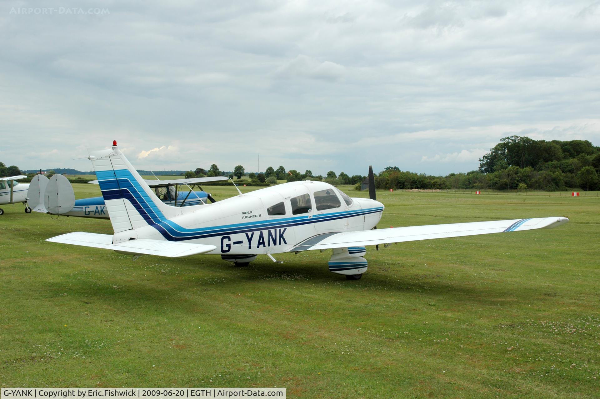 G-YANK, 1979 Piper PA-28-181 Cherokee Archer II C/N 28-8090163, G-YANK at Shuttleworth Collection Evening Air Display