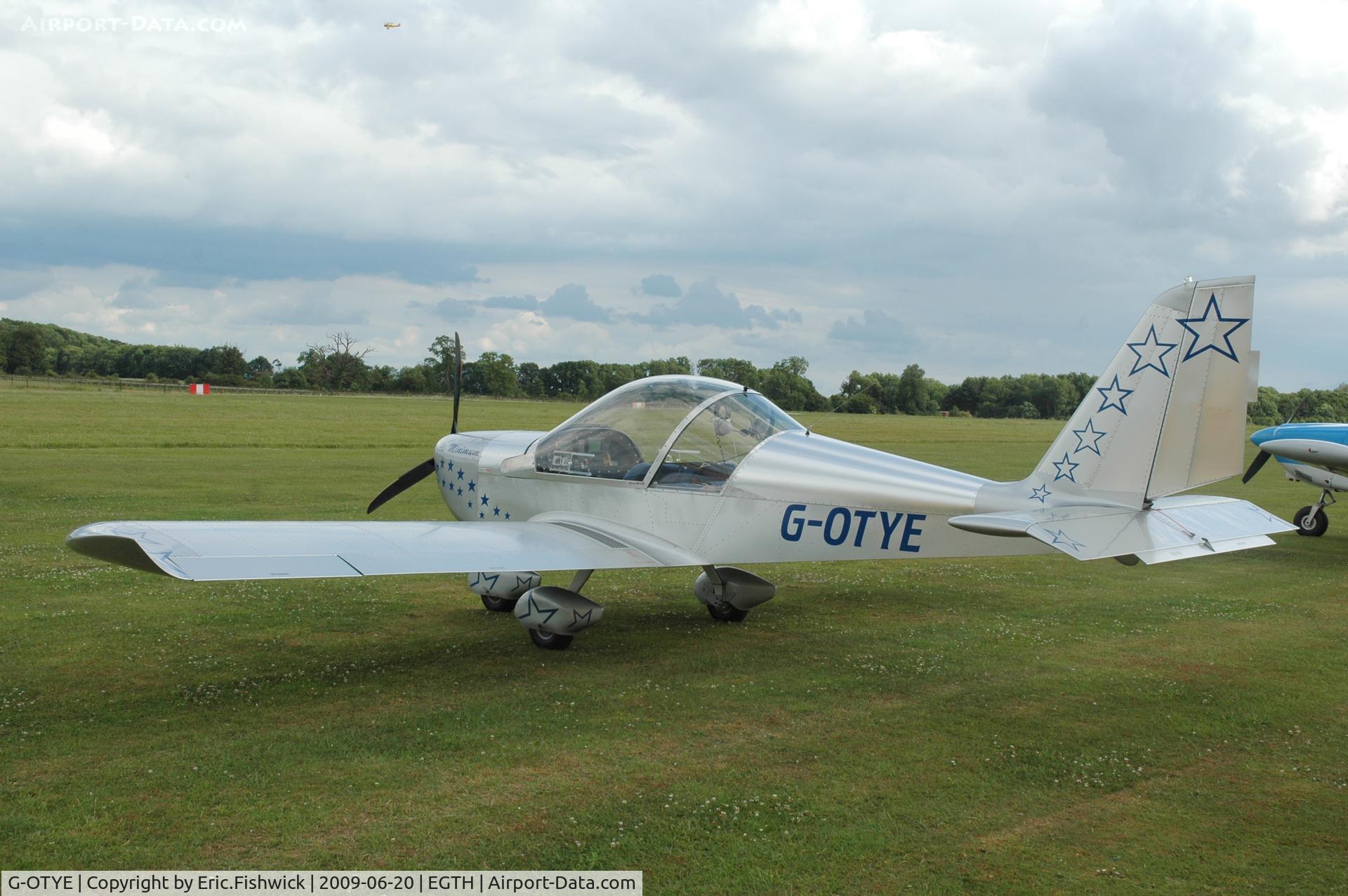 G-OTYE, 2002 Aerotechnik EV-97 Eurostar C/N PFA 315-13858, G-OTYE at Shuttleworth Collection Evening Air Display